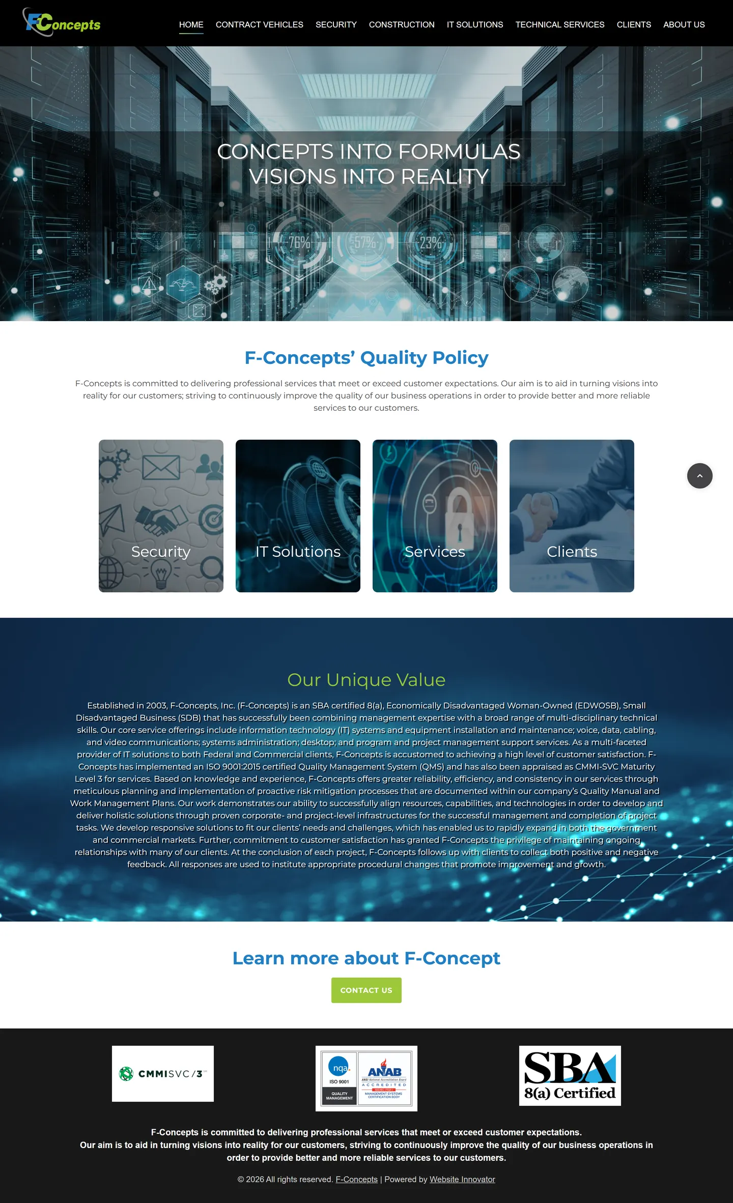 F-Concepts website
