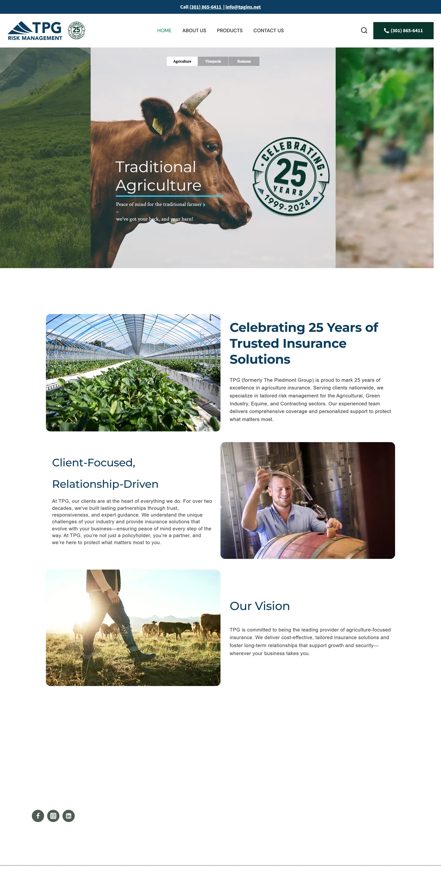 TPG Risk Management website